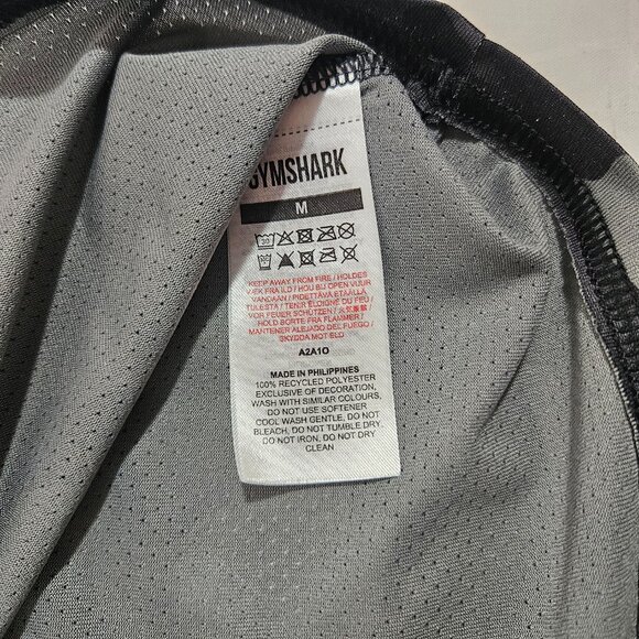 Gymshark Gray Camo Jersey Tank Top Men's Size Medium - Picture 5 of 6